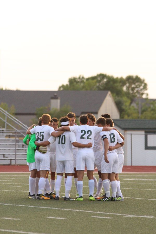 Bishop Carrolls soccer team before their game vs. East 