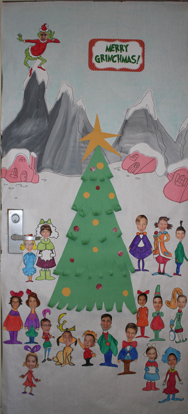 Simple Christmas Door Decorating Contest Winners for Small Space