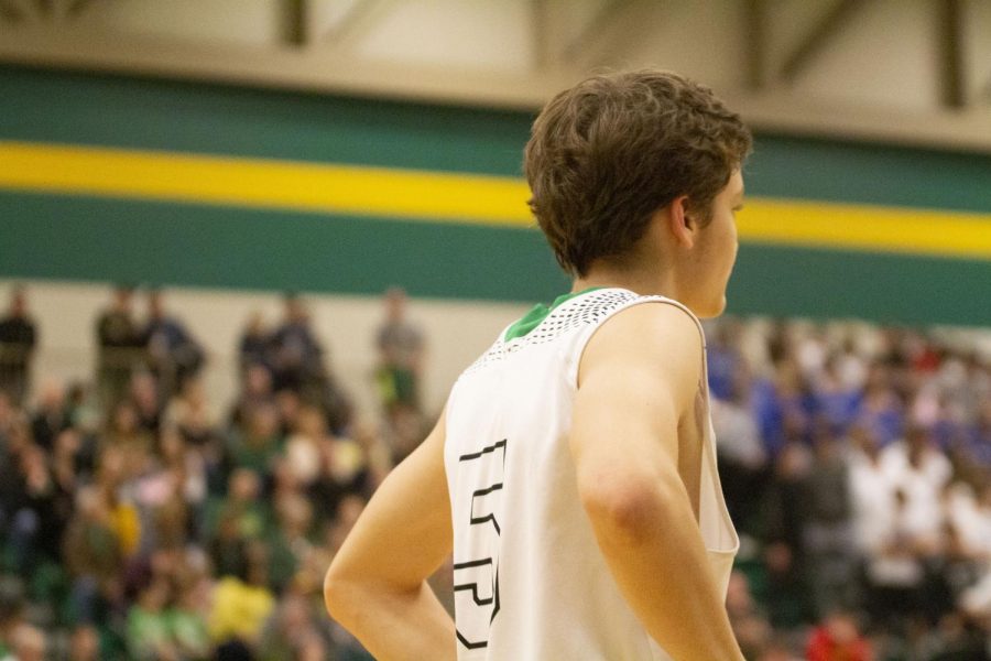 Carroll guard Brenyn St. Vrain attempting to find a weakness in the Crusadsers, during the Kaupan match up earlier in the season