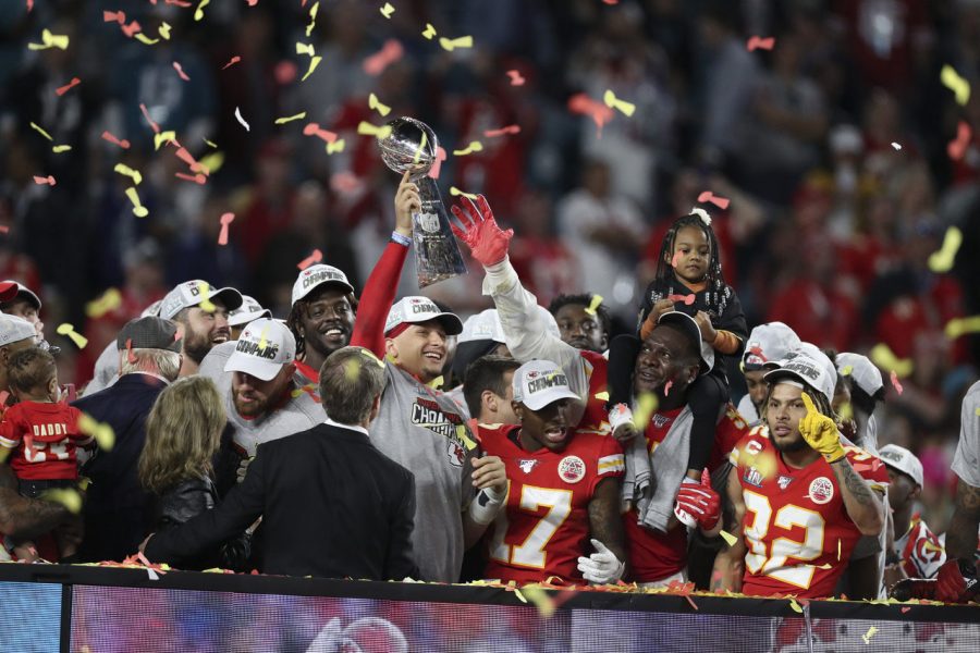 The Chiefs led by Patrick Mahomes, celebrate their first Super Bowl Championship in nearly 50 years