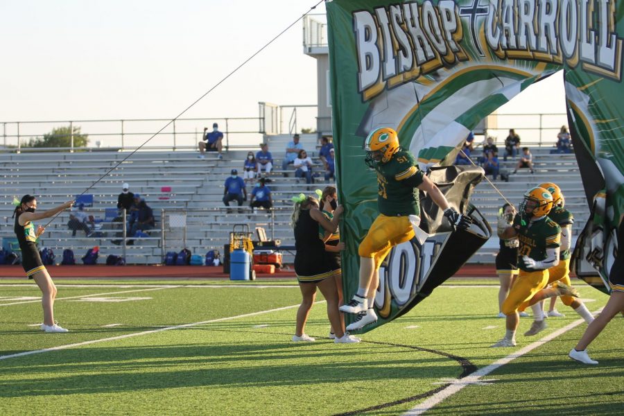 BC will bring plenty of enthusiasm into tonights rivalry game with Kapaun at BC Family Stadium. Photo by Lilly Taylor and Zoe Winter. 